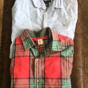 Boys longe sleeve button down shirts Ralph Lauren